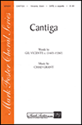 Cantiga SATB choral sheet music cover